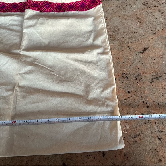 Authentic Tory Burch Large Drawstring Canvas Dust Bag - Picture 4 of 6